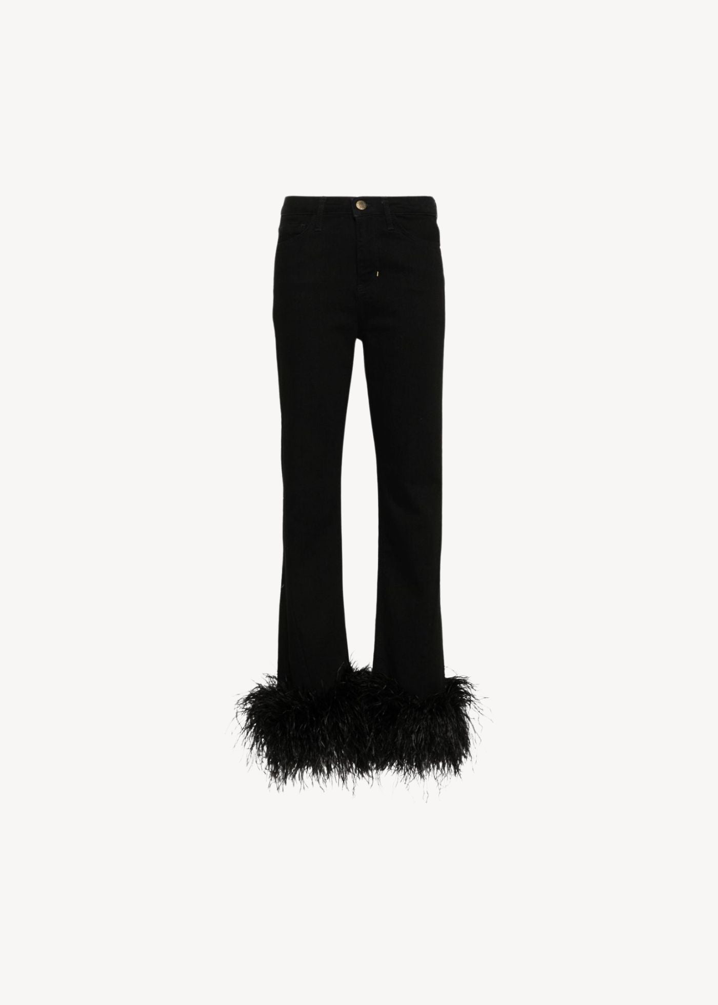 LOULOU Feather-Trim Jeans - photo 1