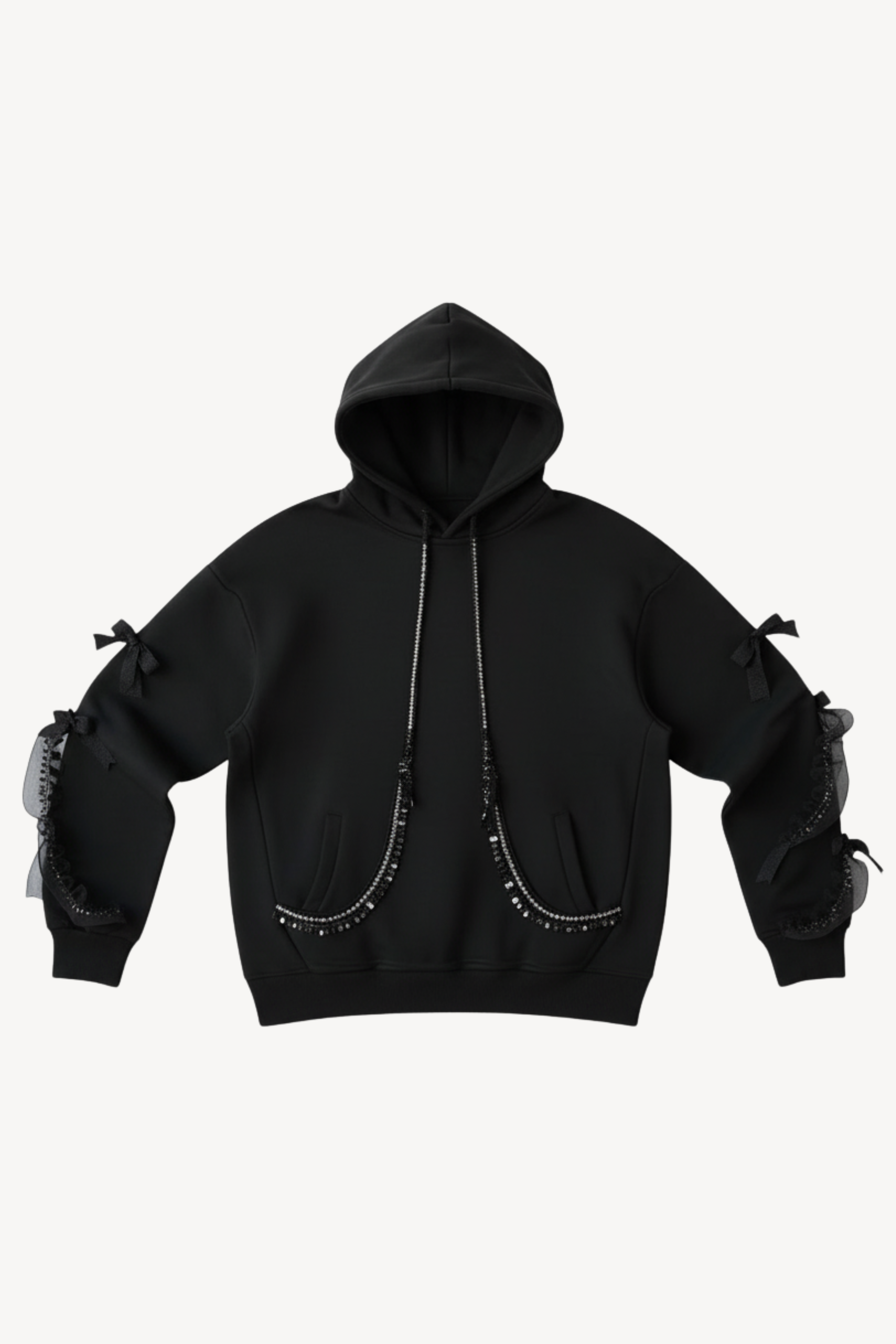 LOULOU Crystal Bow Hoodie - photo 1