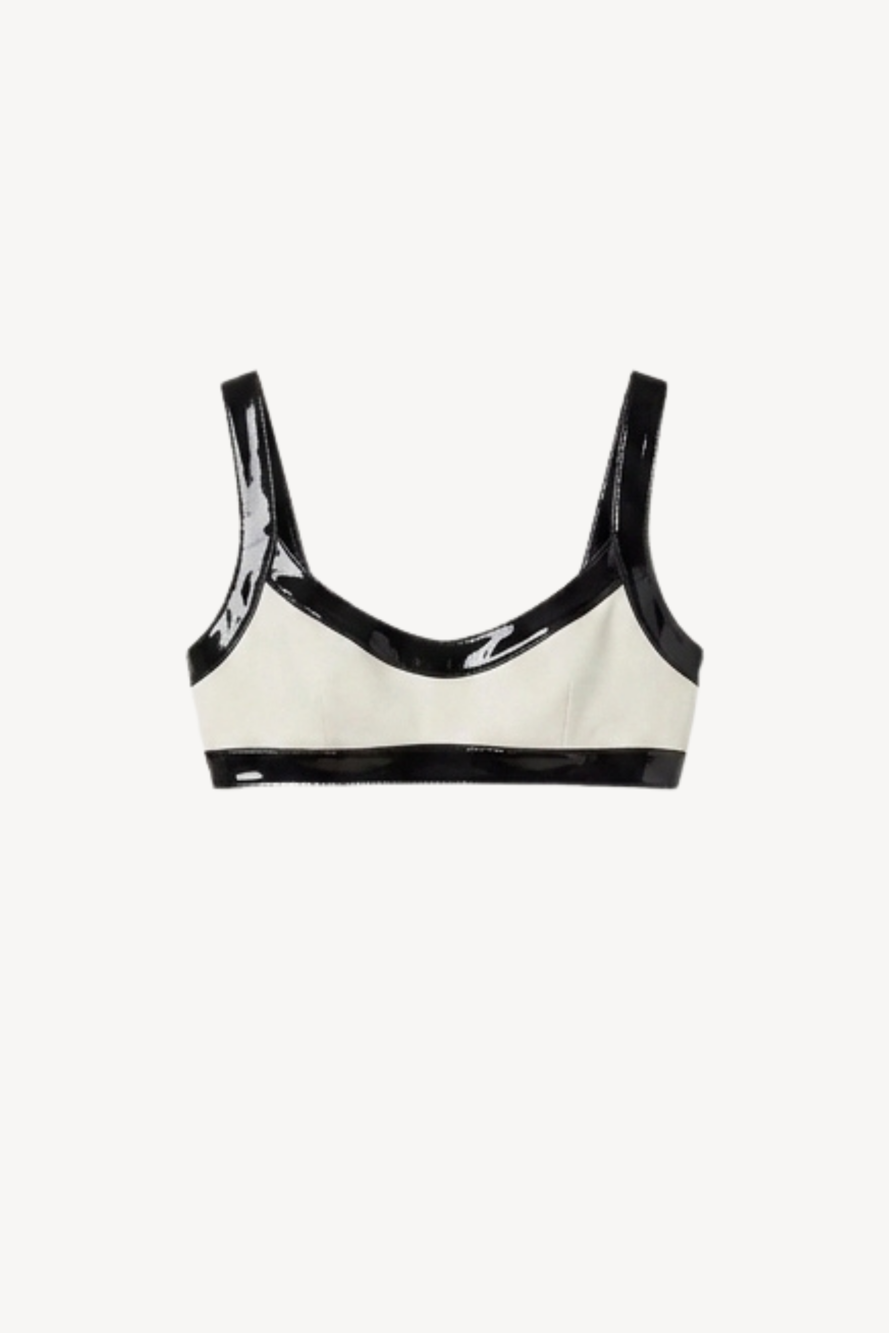 Patent Trim Bralette