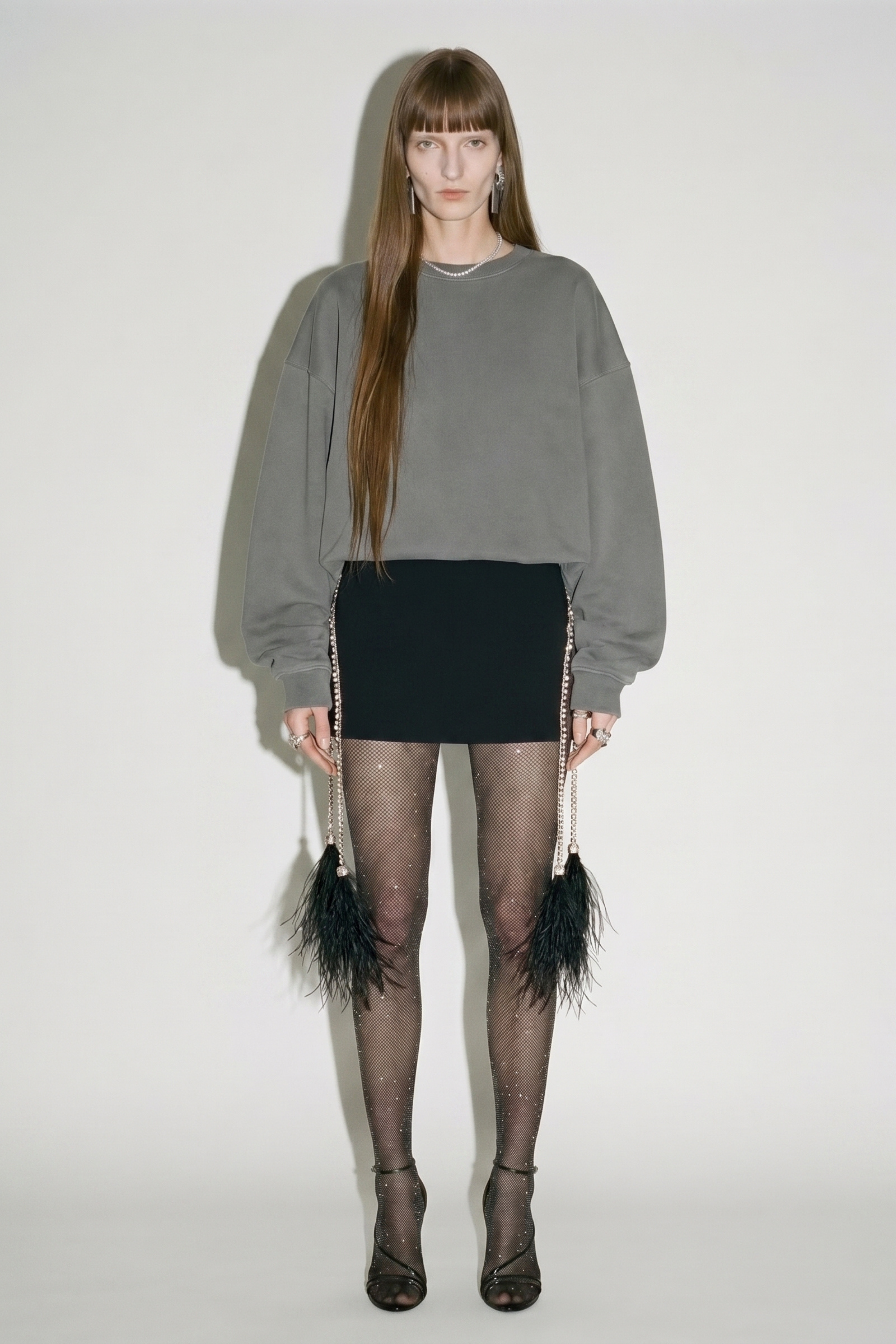 Feather Charm Mini Skirt