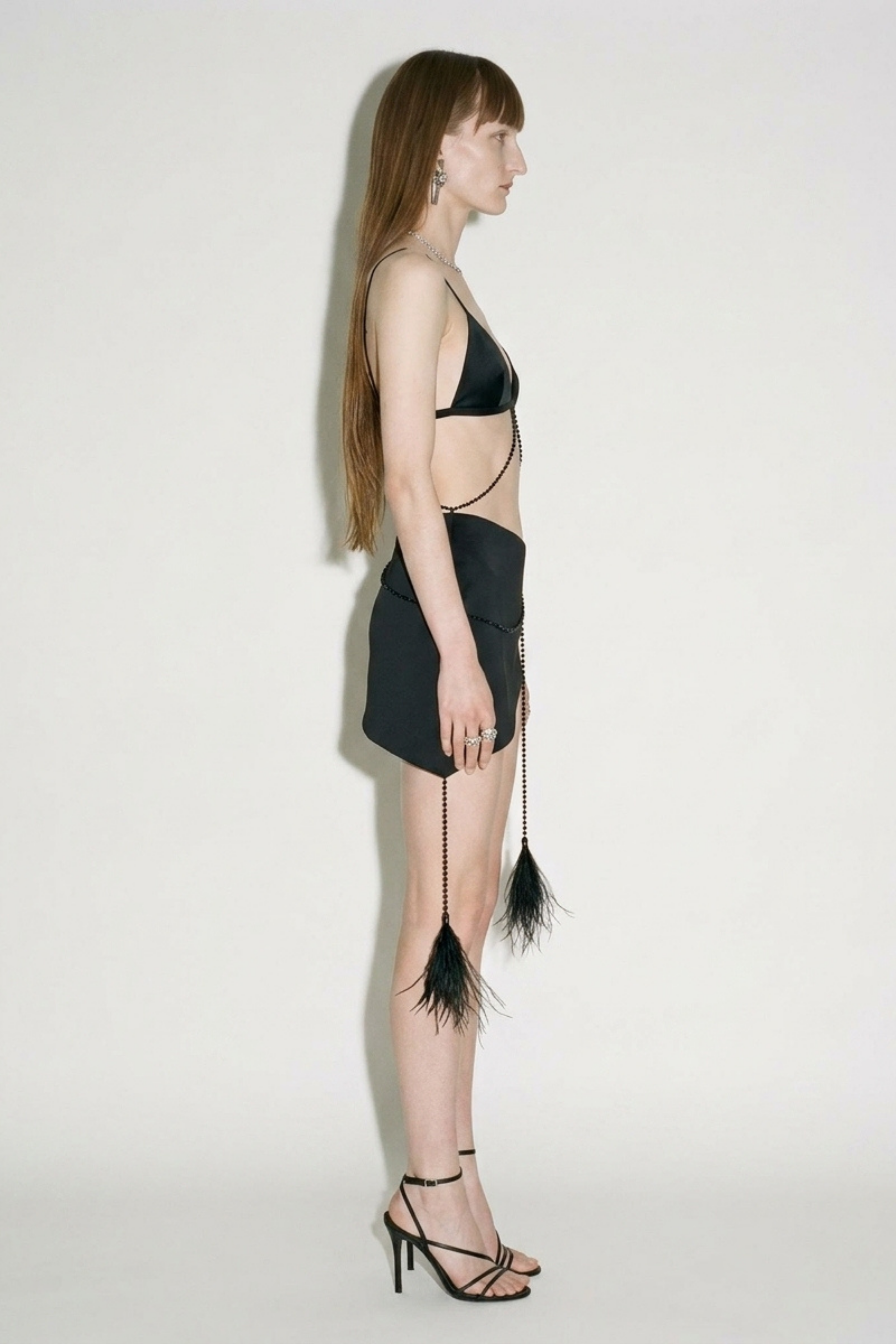 Satin Feather Trim Set