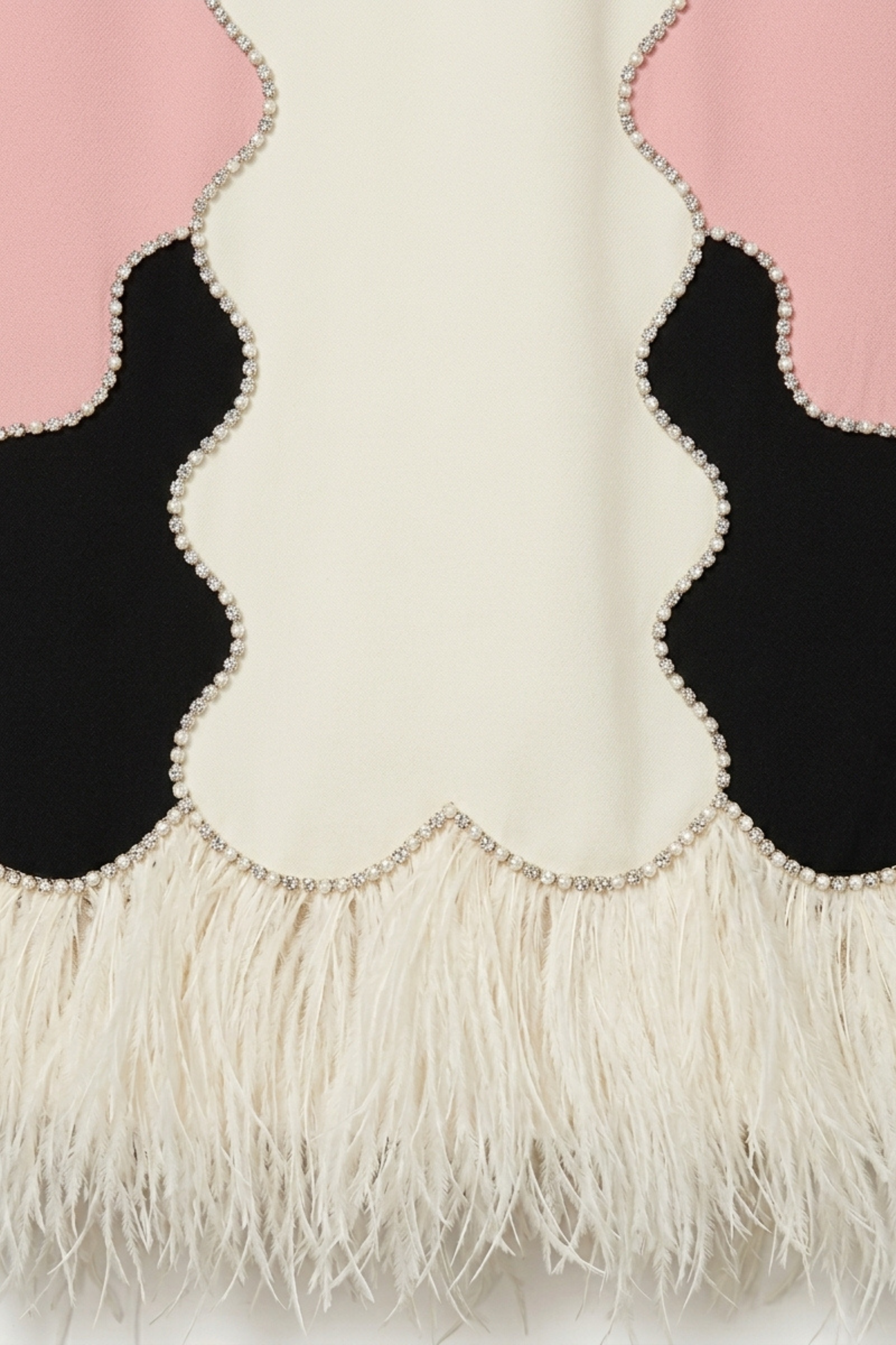 Crystal Feathered Mini Dress