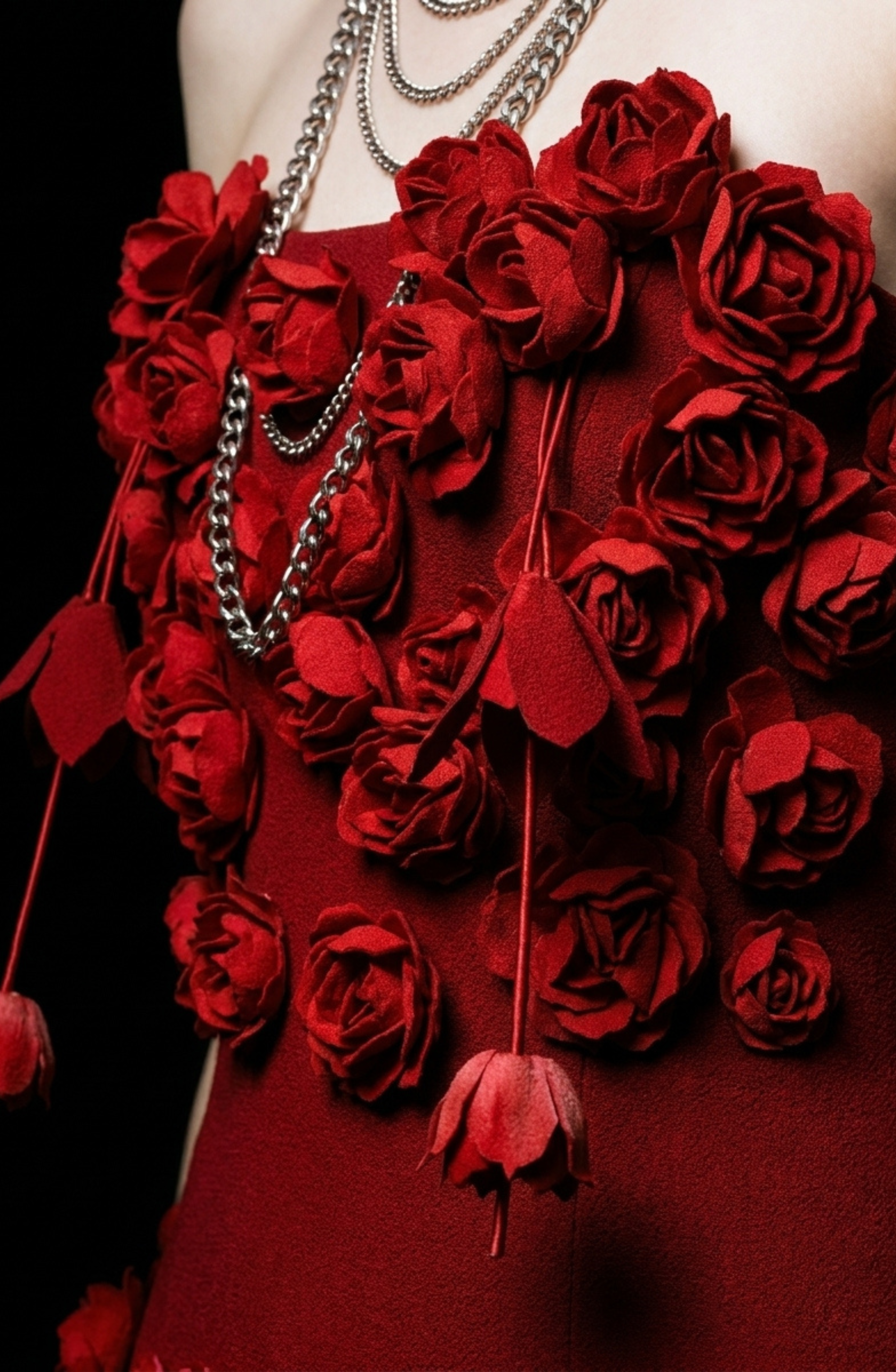 Red Rose Mini Dress