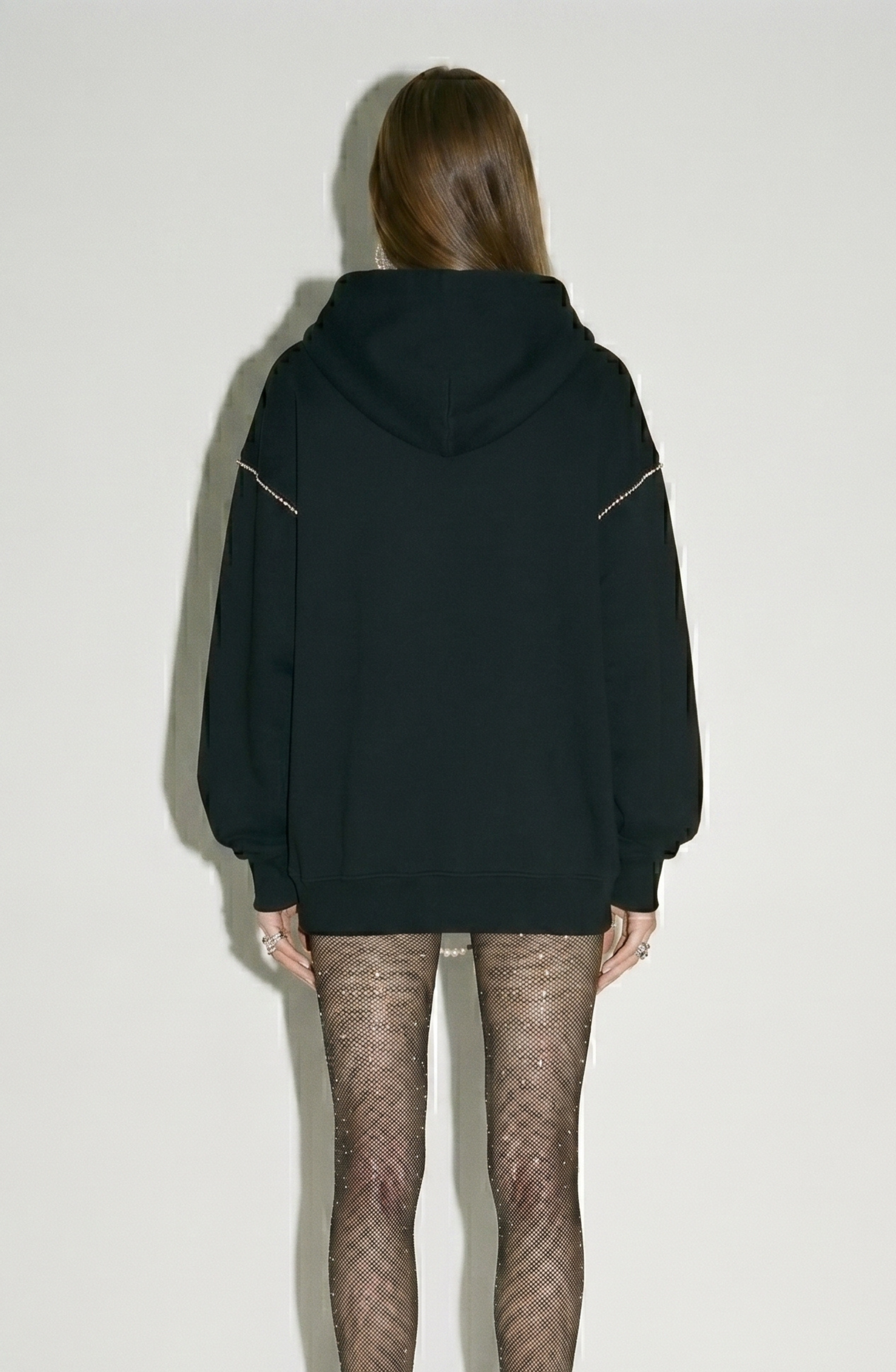 Pearl-Trim Hoodie