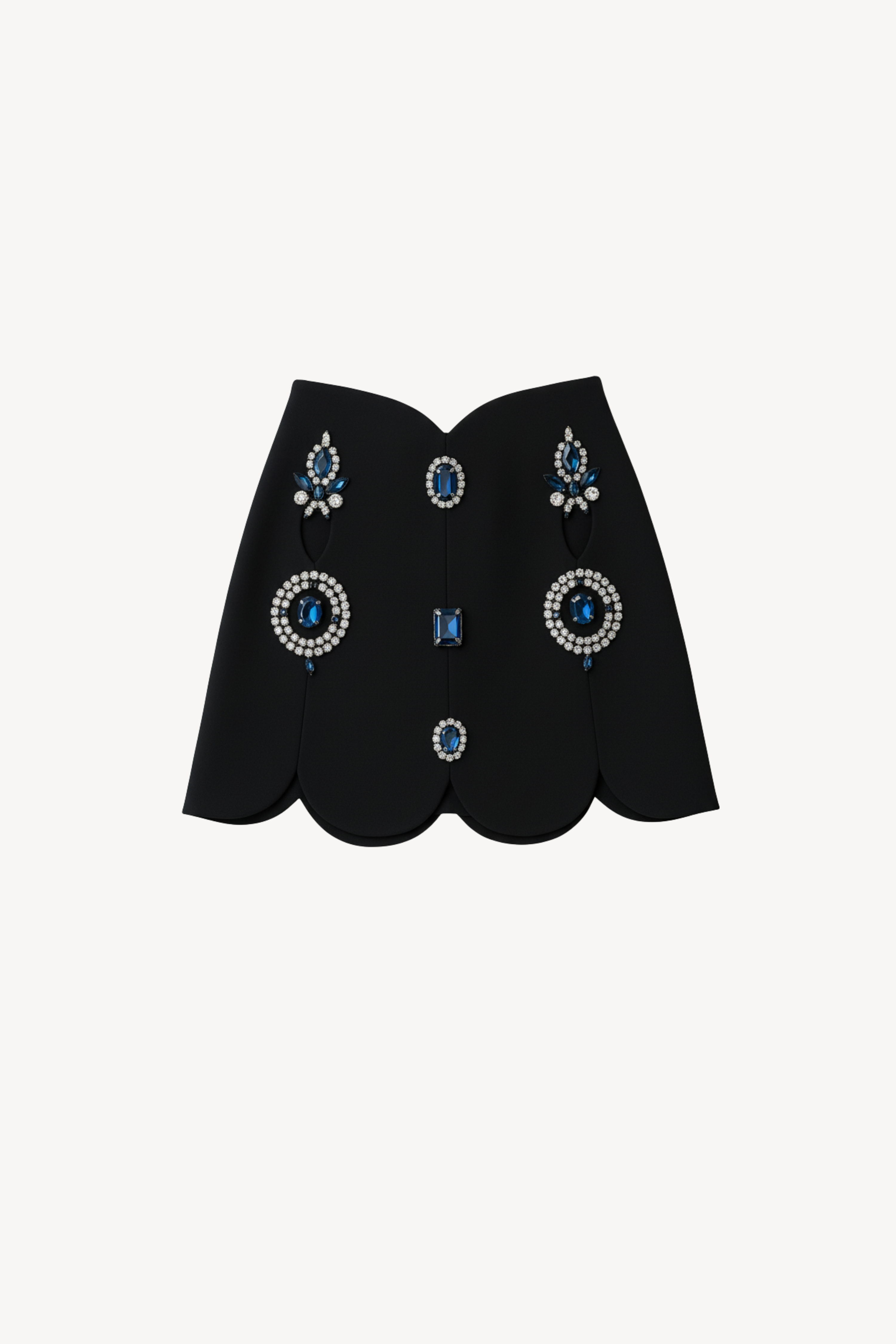 LOULOU Crystal Cut-Out Mini Skirt - photo 1