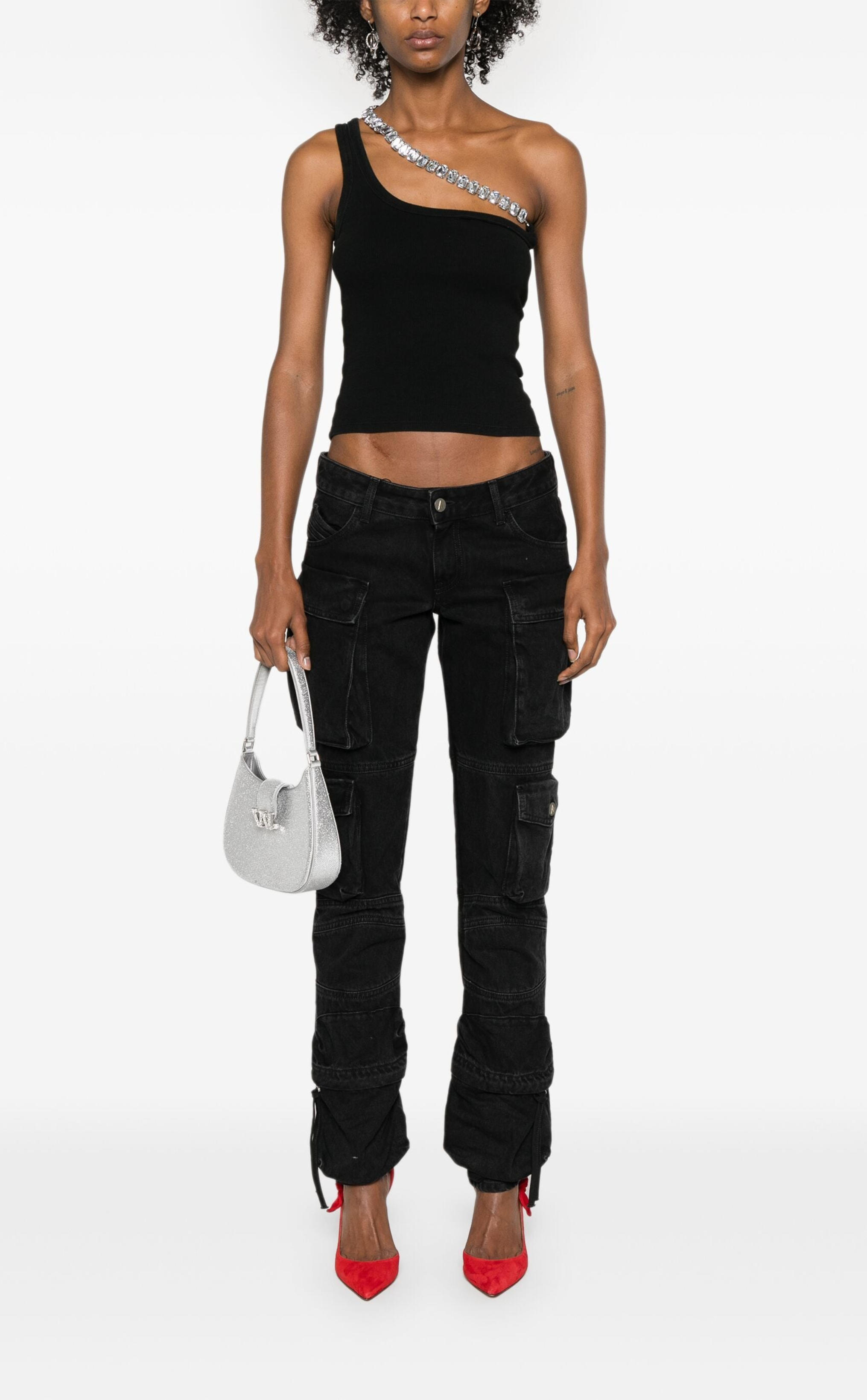 LOULOU Crystal-Strap Tank Top - photo 3