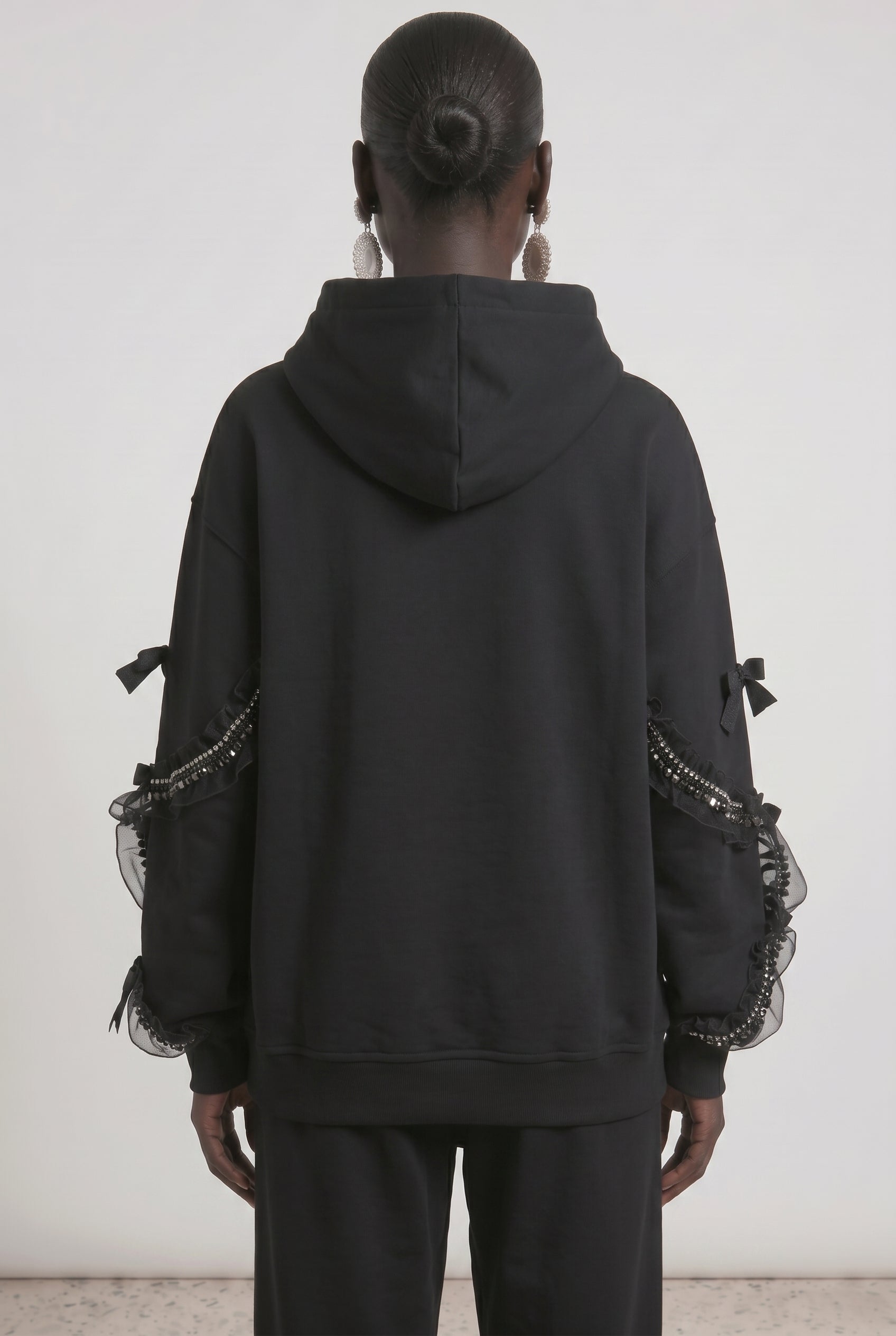LOULOU Crystal Bow Hoodie - photo 3