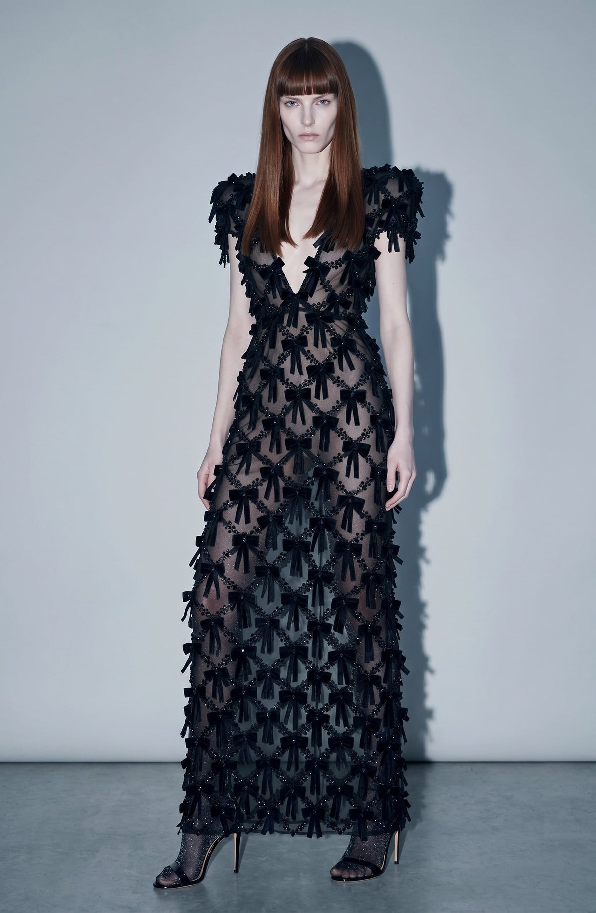 LOULOU Black Bow Maxi Dress - photo 2