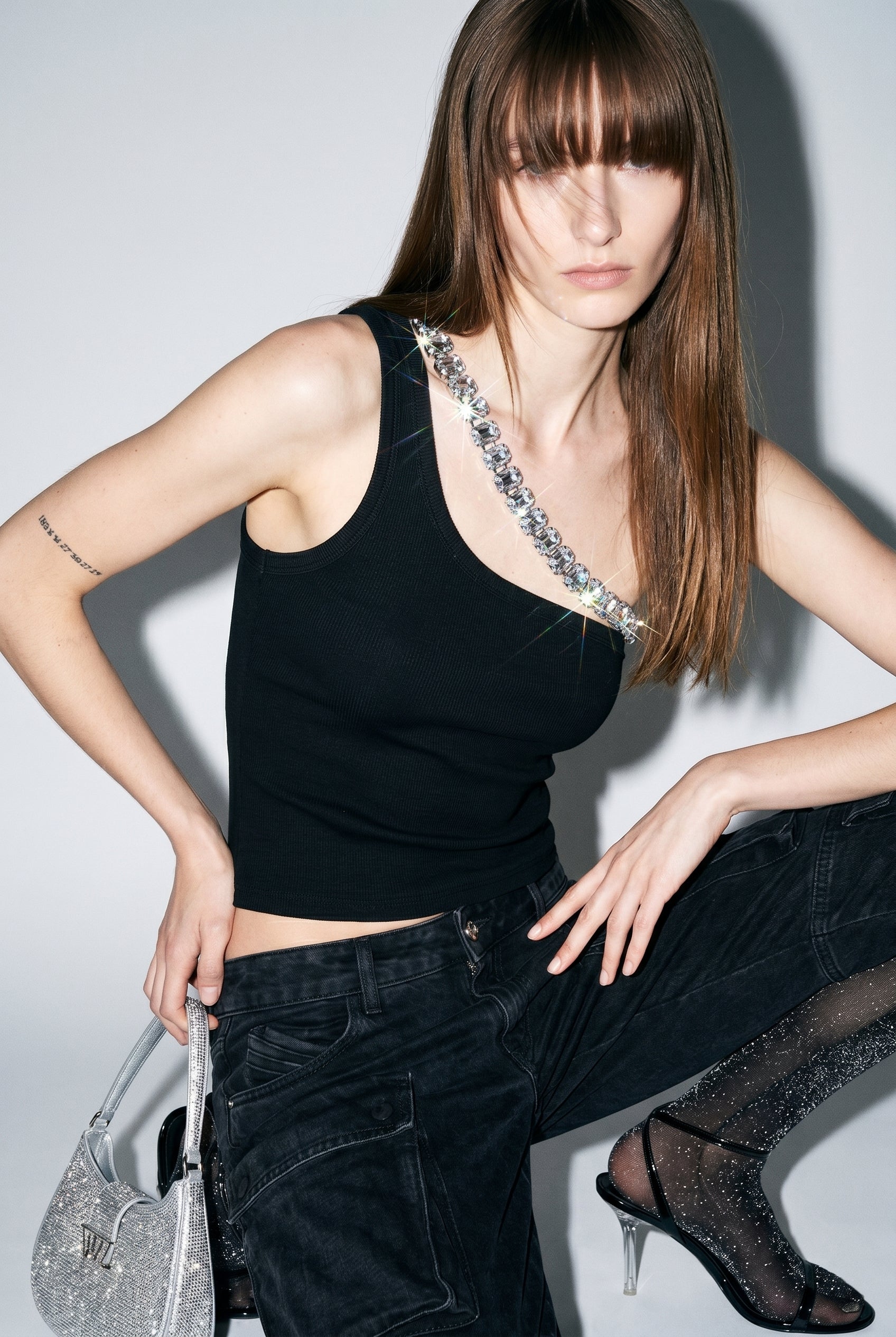 LOULOU Crystal-Strap Tank Top - photo 2