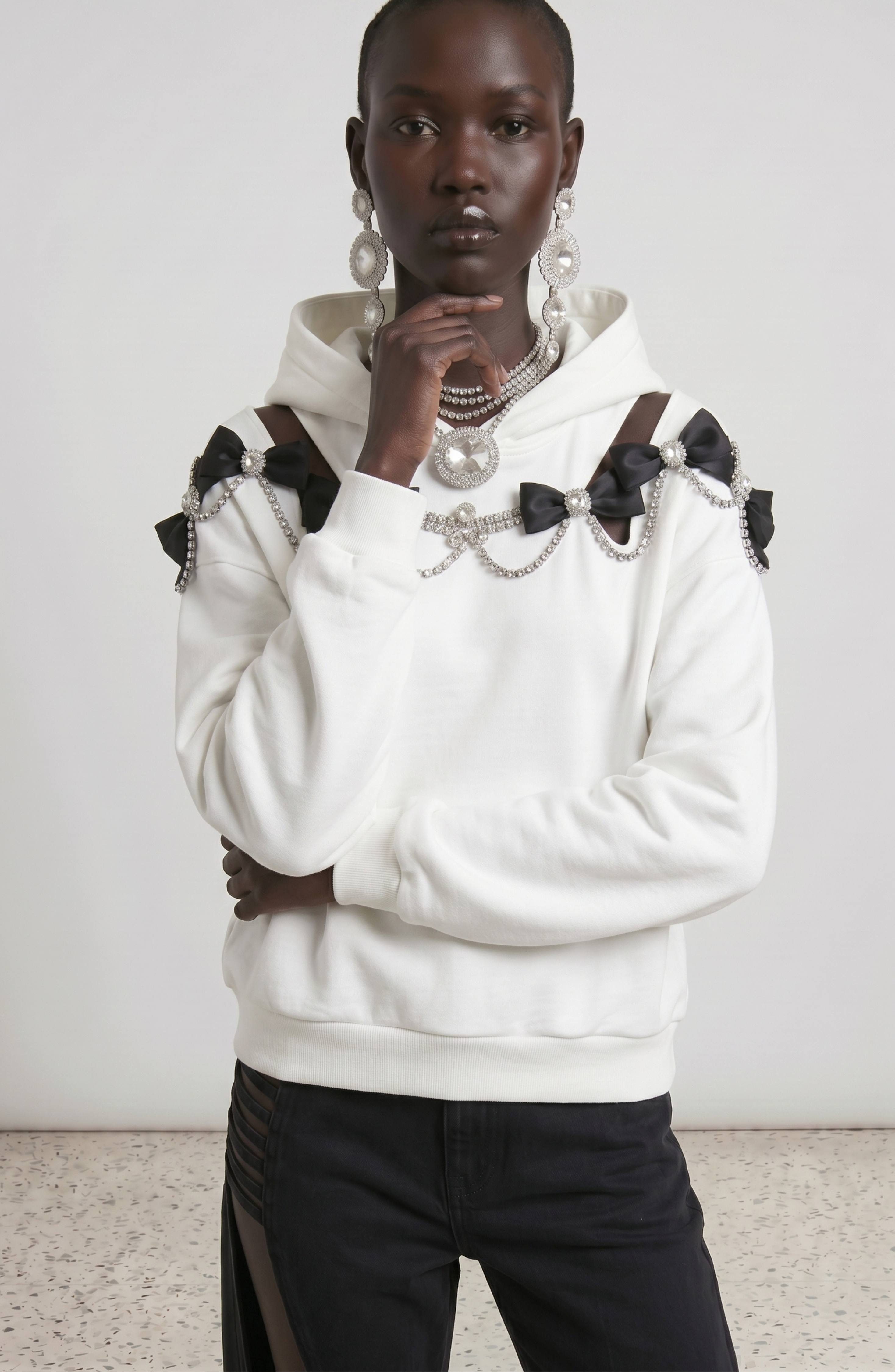 LOULOU Tie Me Closer Hoodie - photo 2