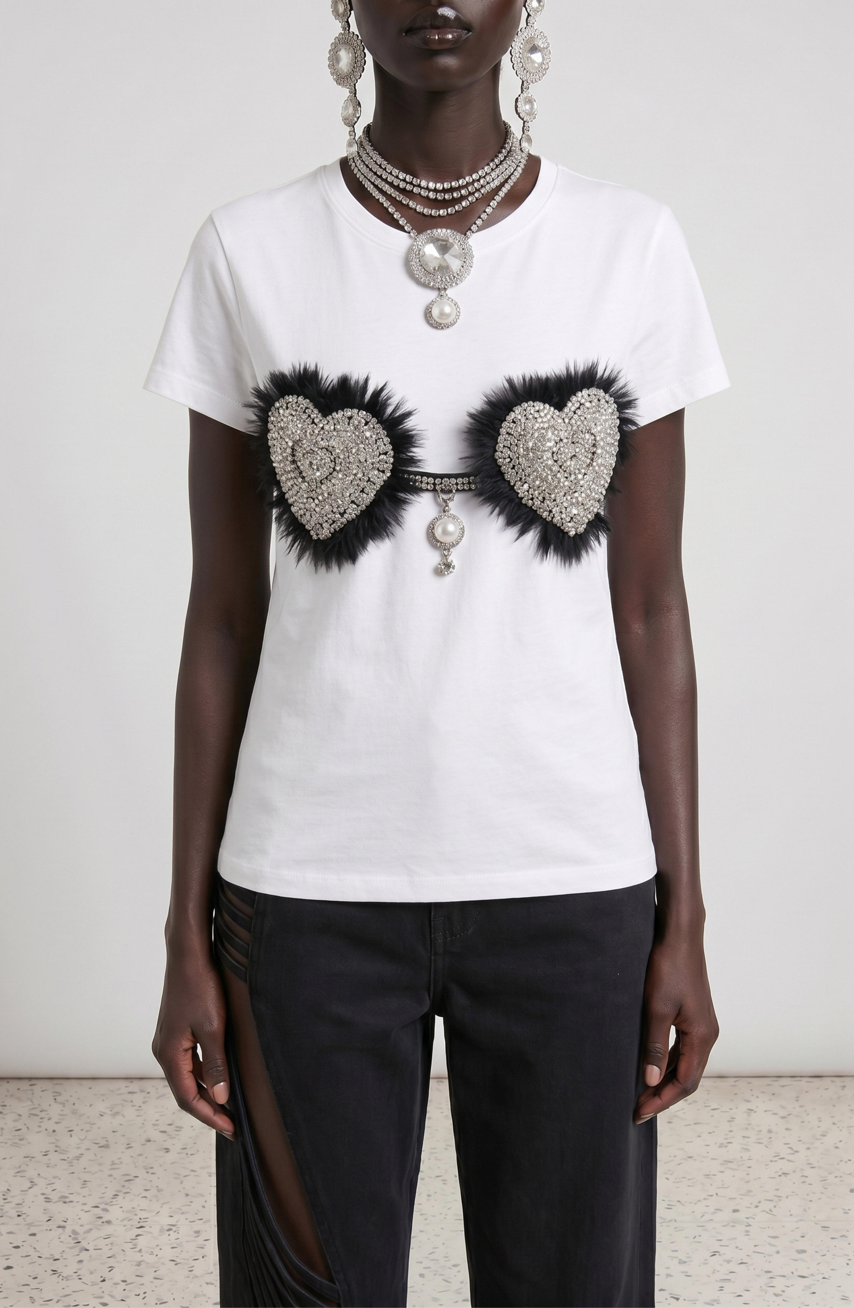 LOULOU Soft Heart T-Shirt - photo 2