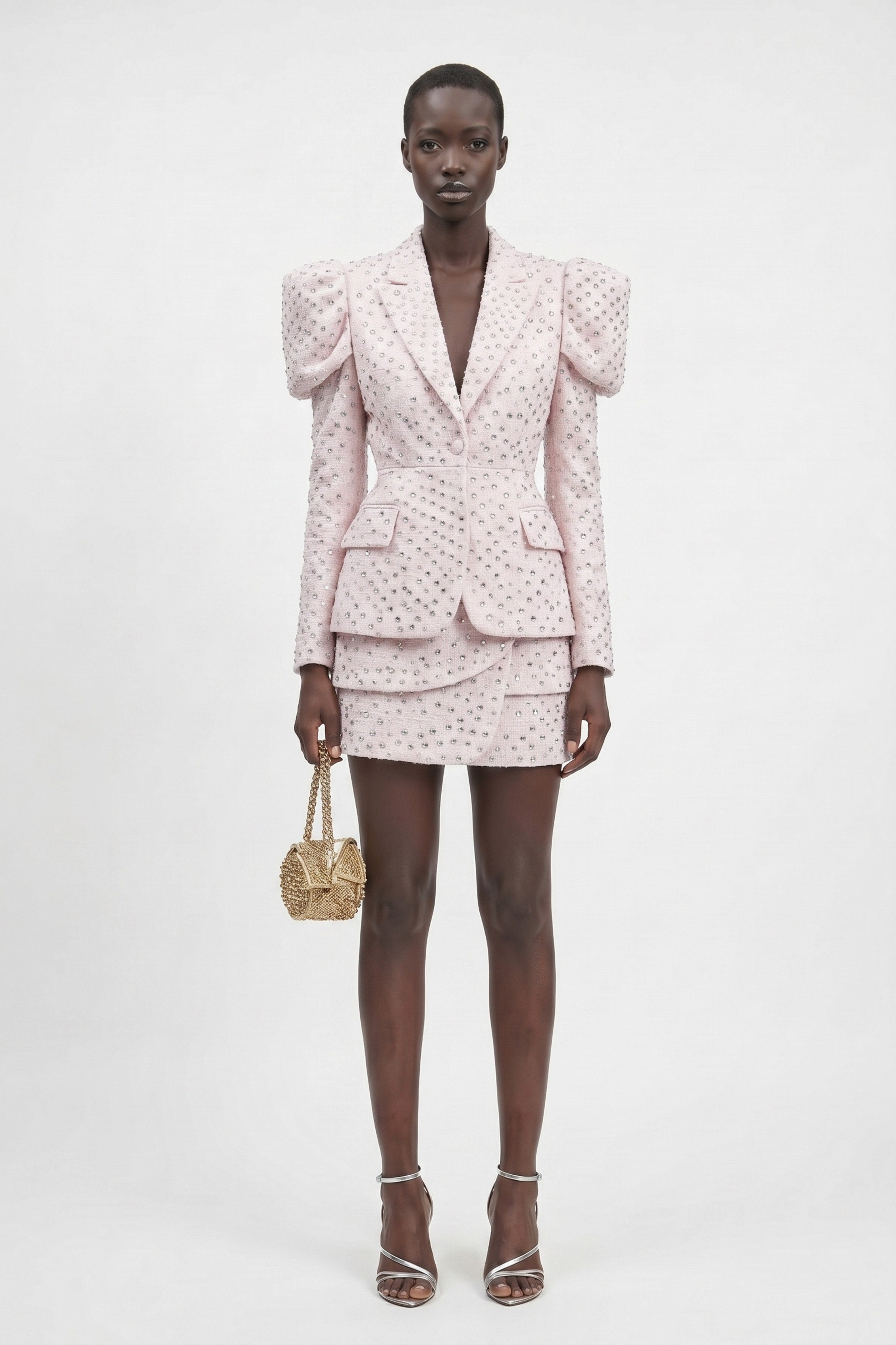 LOULOU Crystal Tweed Blazer - photo 2
