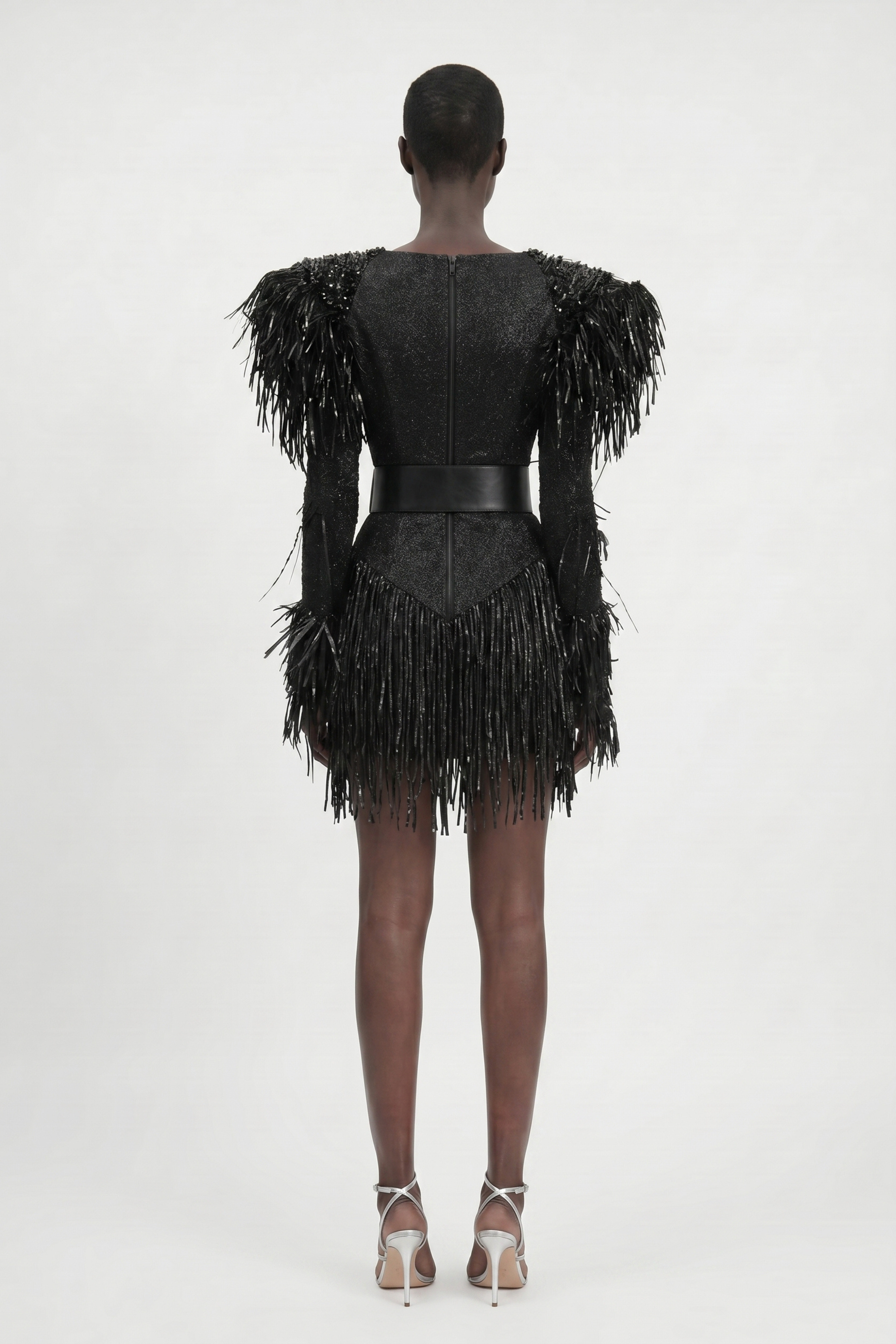 LOULOU Raffia Fringe Mini Dress - photo 5