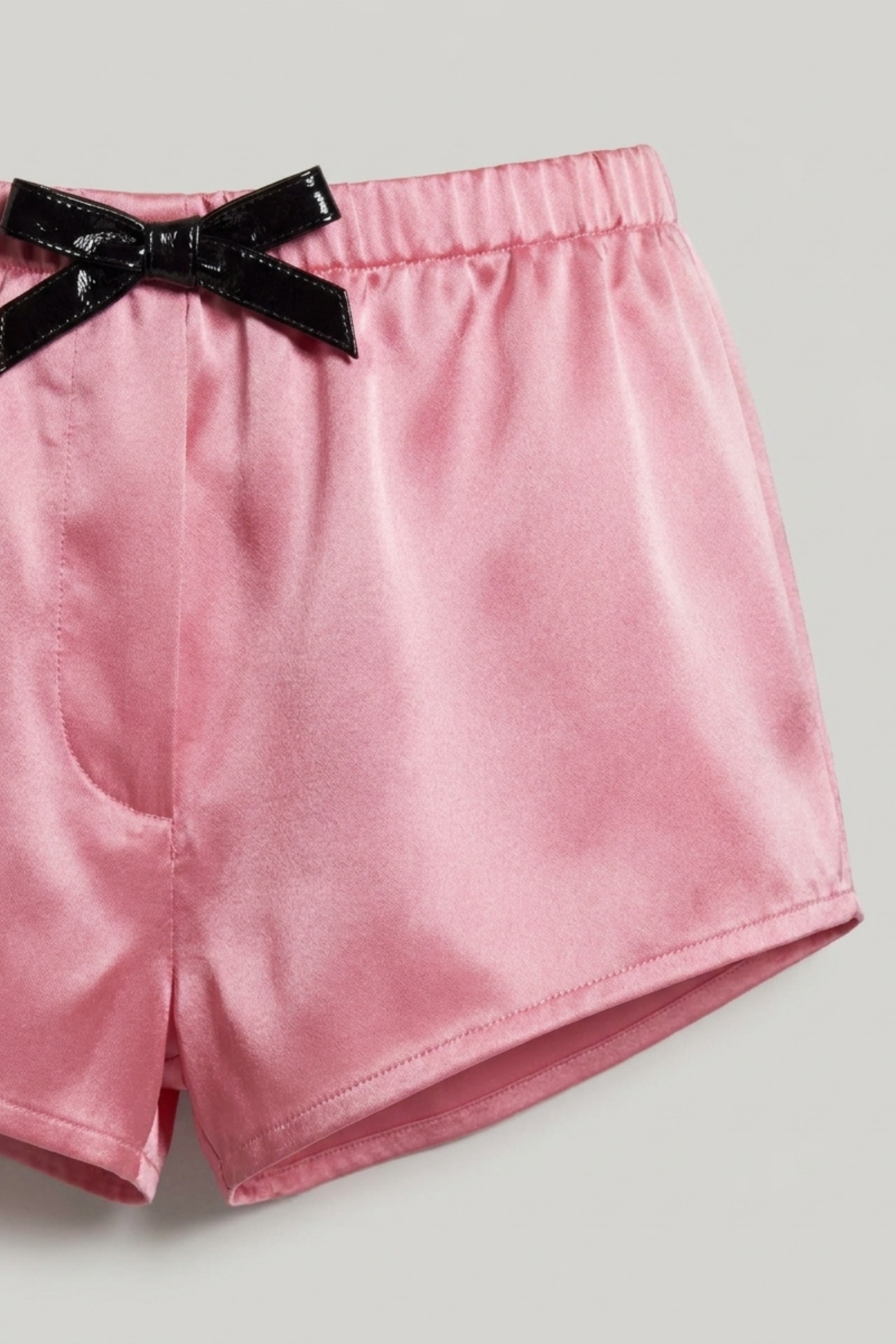Satin Bow Shorts