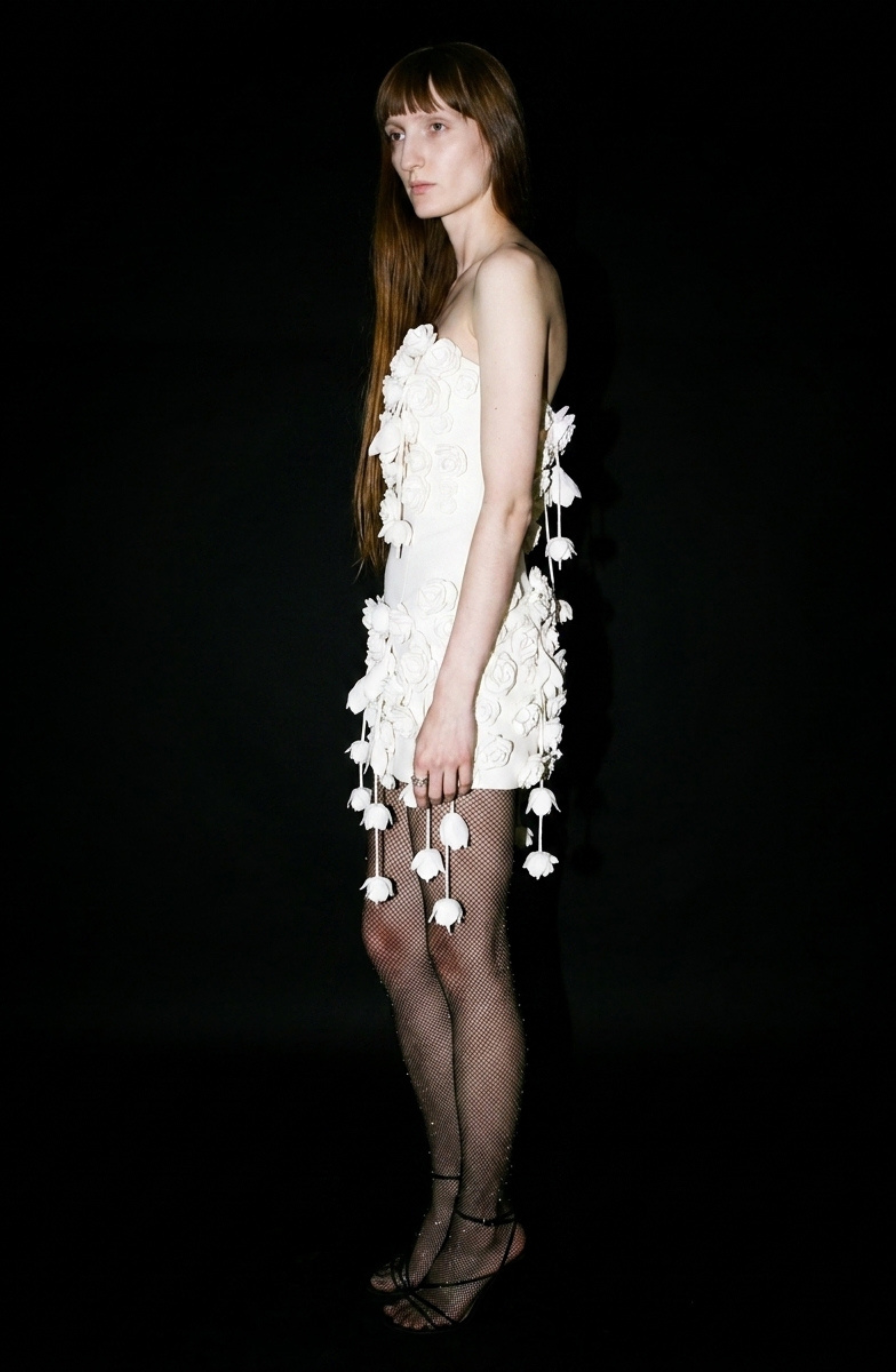 Ivory Rose Mini Dress | LOULOU.