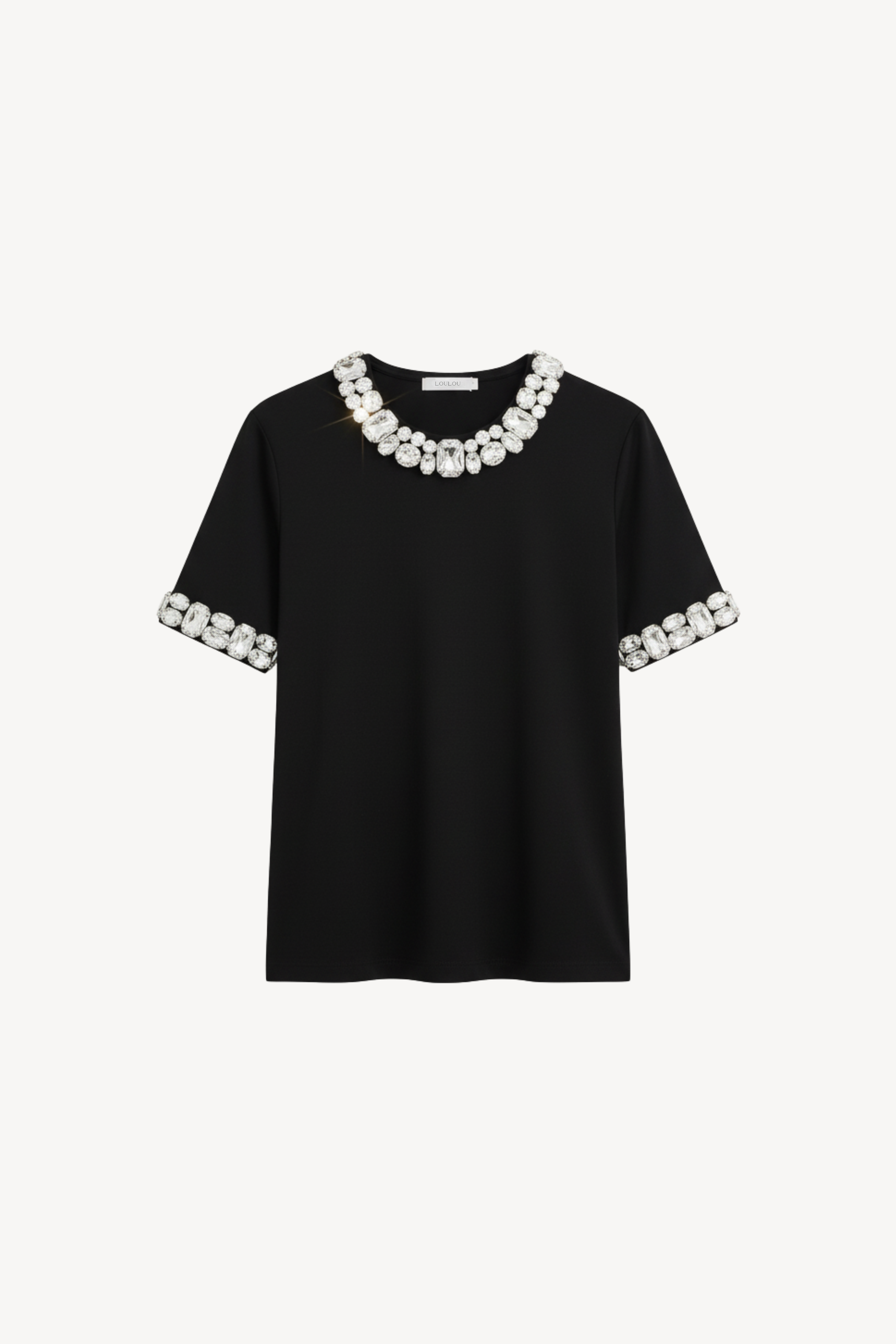 LOULOU Crystal-Collar T-shirt - photo 1